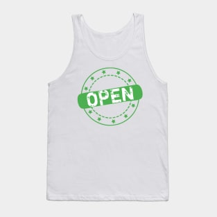 Open Stamp Icon Tank Top